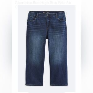 Charlotte Eco High Rise Fab-Ab Culotte Jean